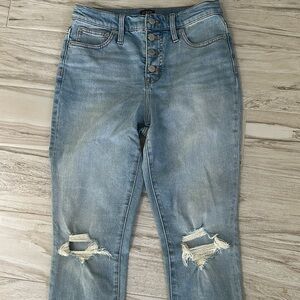J Crew 10” skinny high rise jeans 5 button size 27